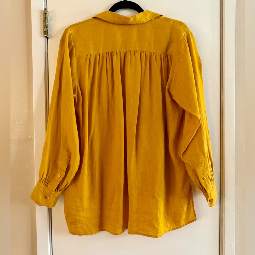 Doen Hava Linen Top Sunflower - Picture 2 of 10